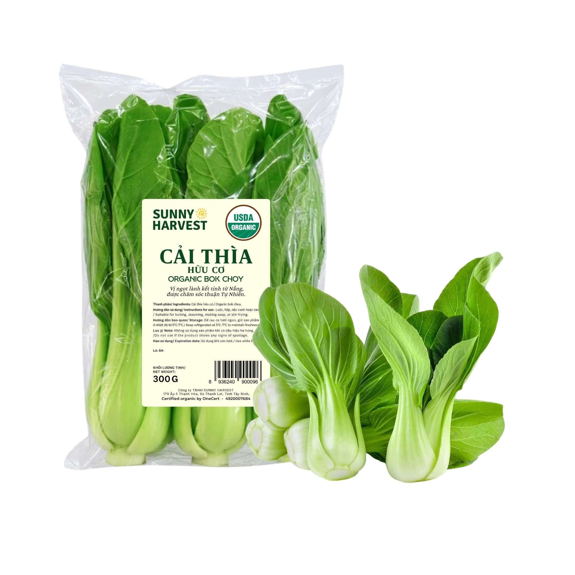  Rau cải thìa hữu cơ Sunny Harvest 250 g (Gói) 
