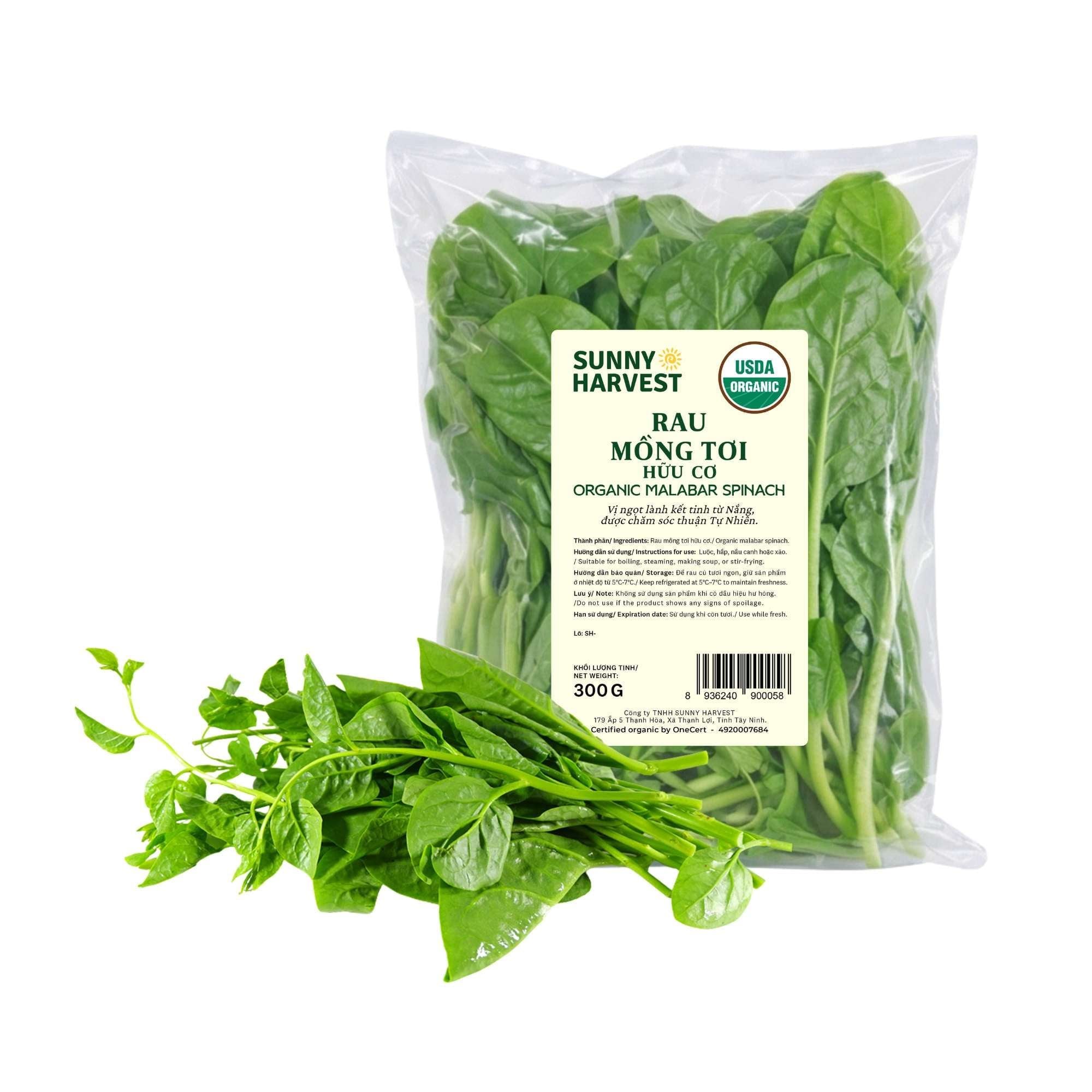  Rau mồng tơi hữu cơ Sunny Harvest 300 g ( Gói ) 