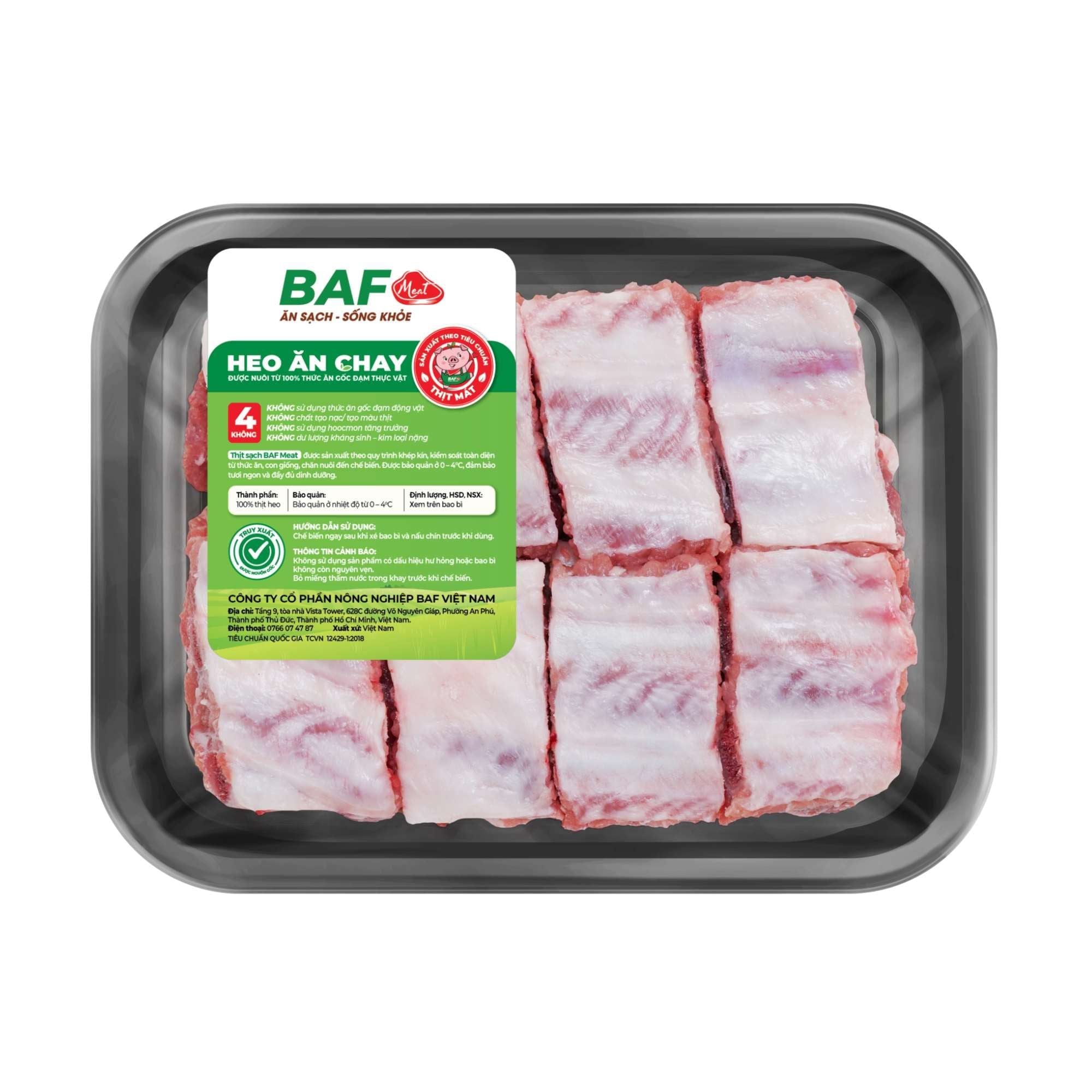  [Tươi] Sườn non heo ăn chay BAF 300 g ( Khay ) 