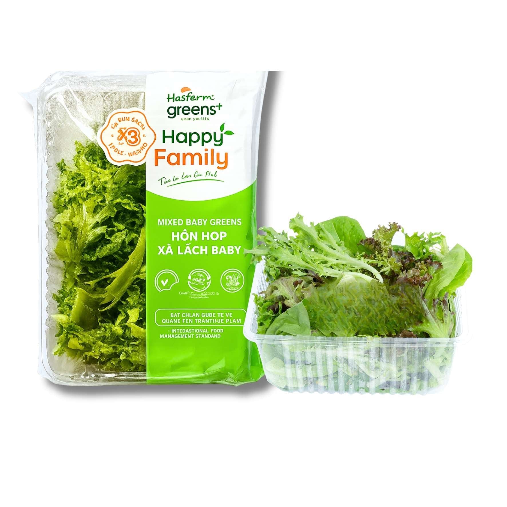  Salad hỗn hợp xà lách baby Hasfarm 100 g (I0016519) 