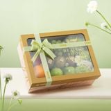  Hộp Quà Trái Cây Tươi Và Hoa Tone Hồng Tiêu Chuẩn 