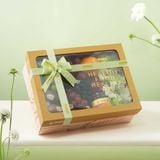  Hộp Quà Trái Cây Tươi - Trà Và Hoa Tone Hồng Thanh Lịch 