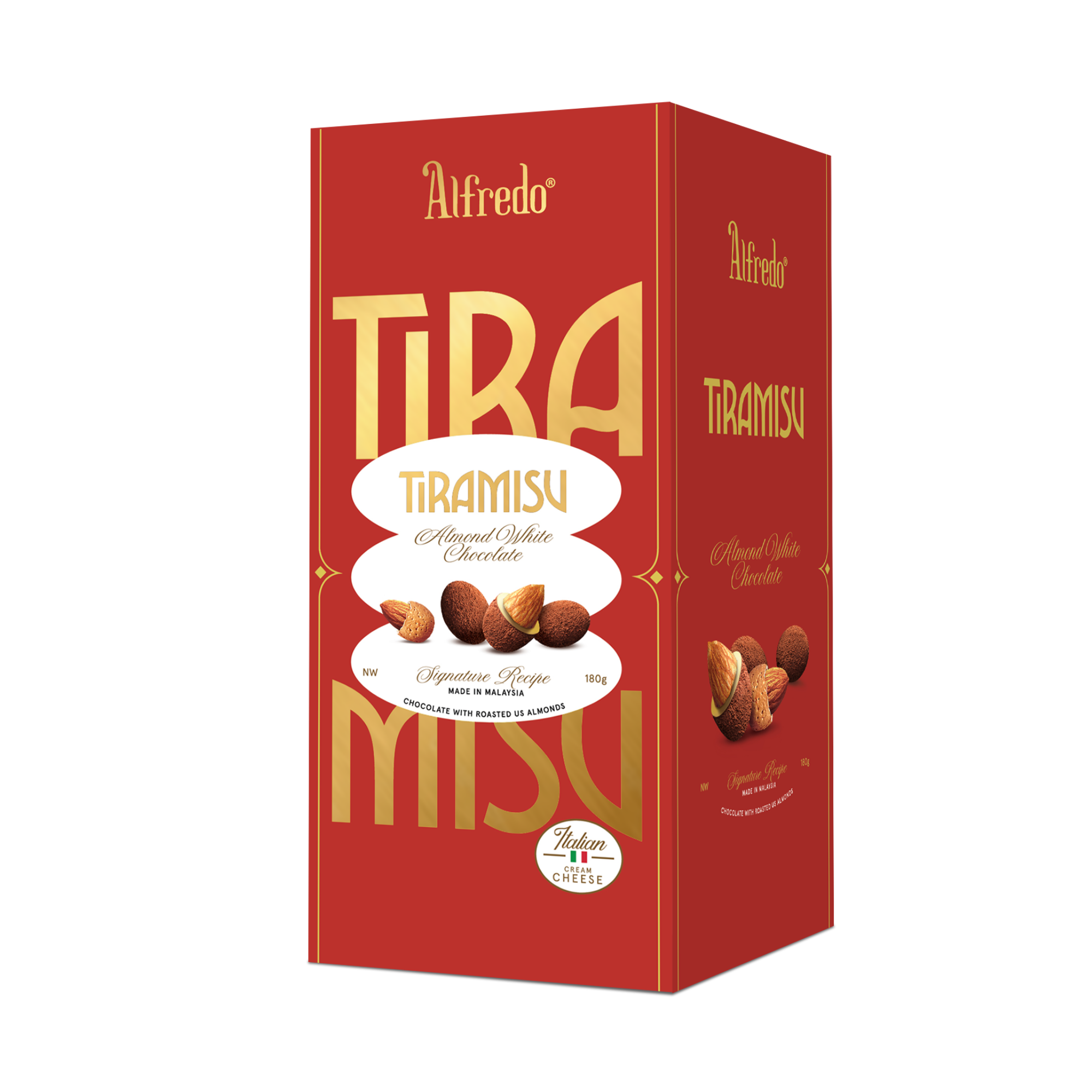  Socola Trắng Hạnh Nhân Tiramisu Cheese 180G (Hộp giấy) – ALFREDO (I0019288) 