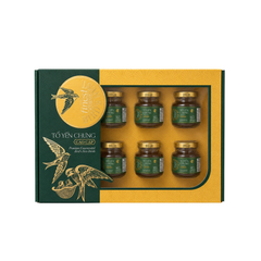 Hộp quà tặng tổ yến chưng nhân sâm The Finest Bird's Nest 600 ml (6 hủ/hộp)