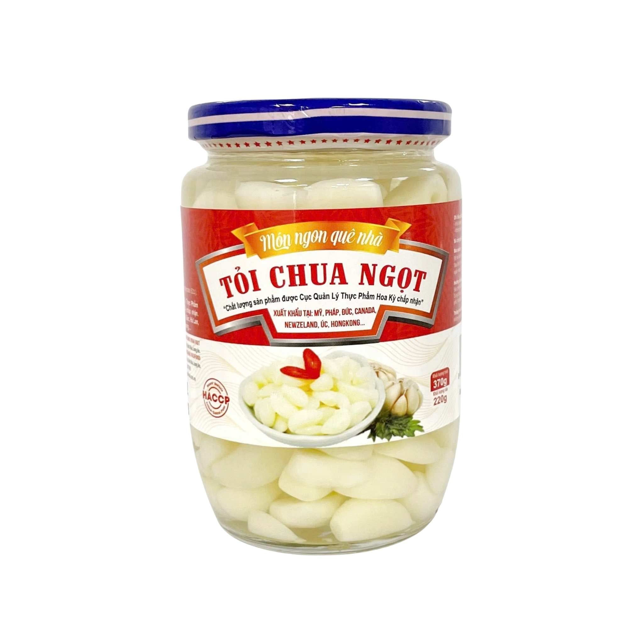  Tỏi chua ngọt Vina V&T 370 g (hũ) 