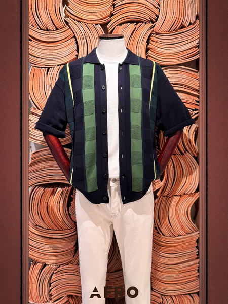 Cardigan Cộc tay 55% Cotton (2 màu) - 10658 - Navy