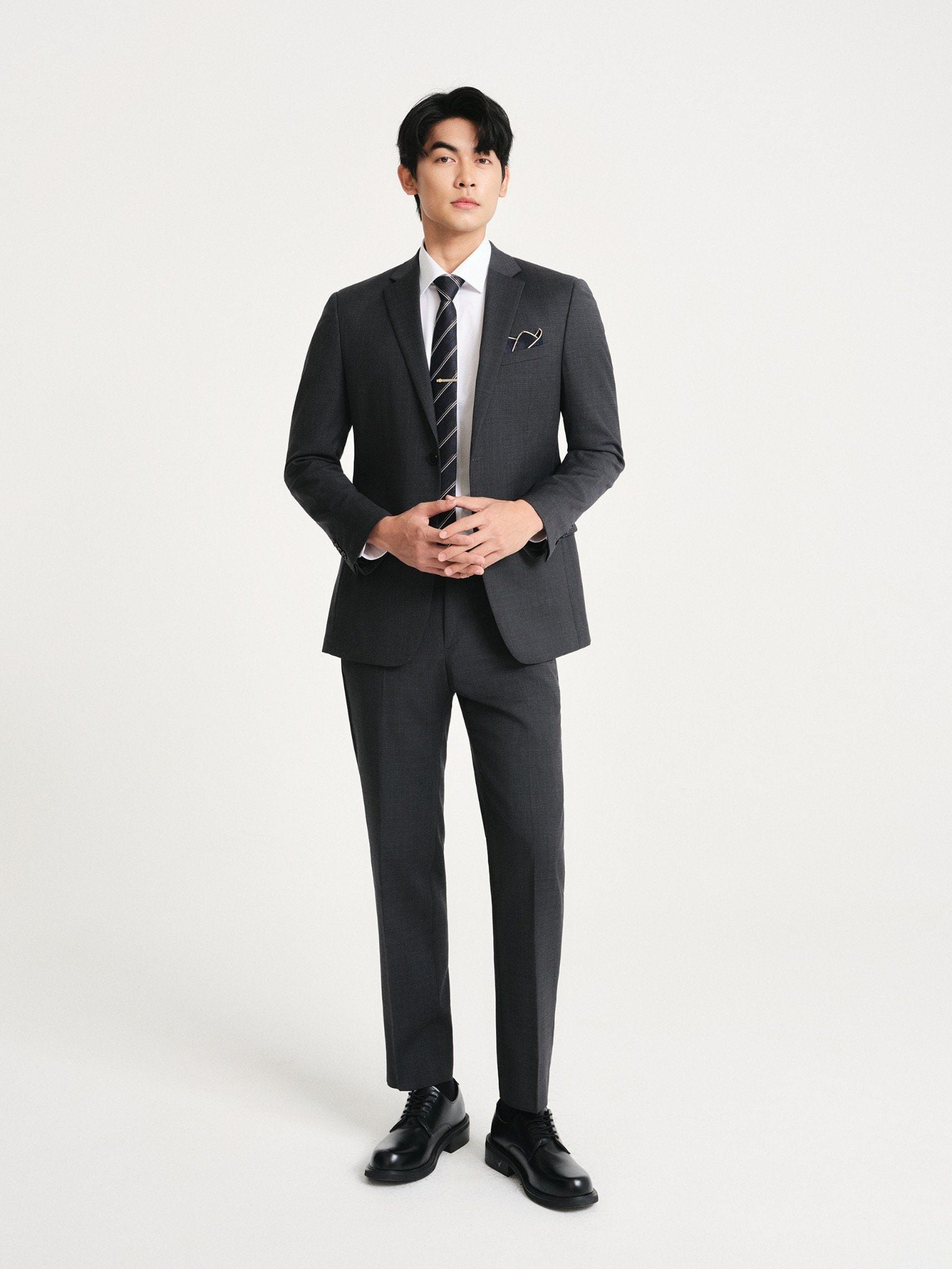 Suit Luxury Dynamic 70% Lông Cừu Hàn Quốc - 11002 - M.Gray