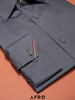 Sơmi 3colors cổ + tay áo (2 màu) - 11177 - Gray