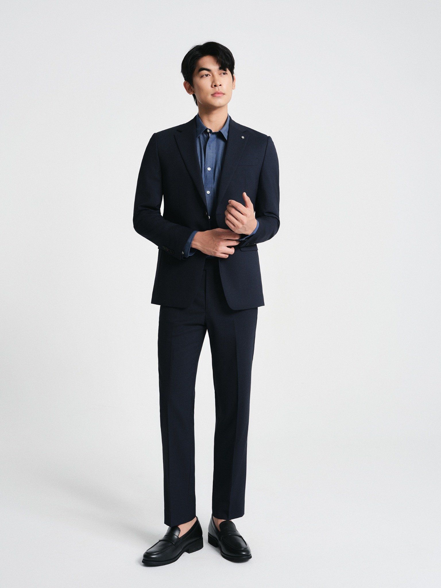 Micro Gingham Suit - 11351