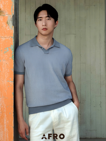 Polo Edition 76% Cotton Hàn Quốc - Blue 11425