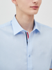 Sơmi St.Dupont Cộc Tay Kẻ Grosgrain (2 màu) - 11653 - Blue
