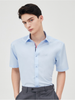 Sơmi St.Dupont Cộc Tay Kẻ Grosgrain (2 màu) - 11684 - White