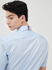 Sơmi St.Dupont Cộc Tay Kẻ Grosgrain (2 màu) - 11684 - White
