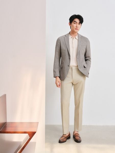 Blazer Shade Check Print (2 màu) - 11674 - Brown