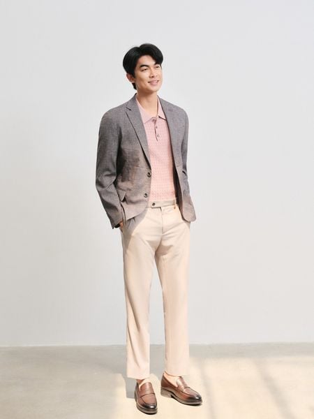 Blazer Shade Check Print (2 màu) - 11676 - Gray