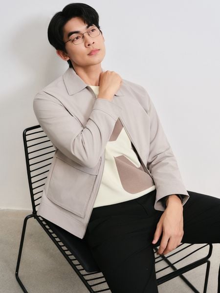 Áo Jumper cổ bẻ (2 màu) - 11777 - Light Beige