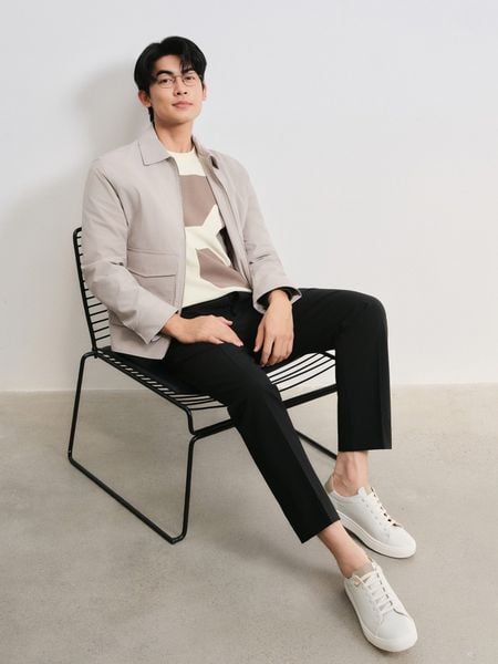 Áo Jumper cổ bẻ (2 màu) - 11777 - Light Beige