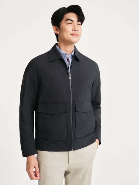 Áo Jumper cổ bẻ (2 màu) - 11780 - Dark Navy