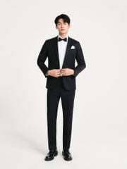 ZioZia 50% Wool Suit - 11866 - Black
