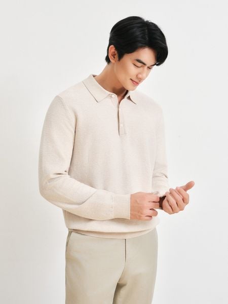 Áo Polo Len pha Cashmere (2 màu) - 11916