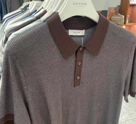 Polo dệt nổi pha cổ NEG2ET1623 (4 màu)