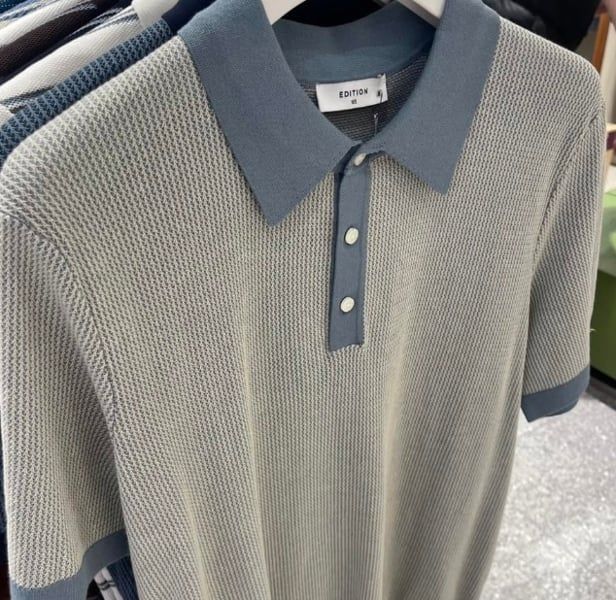 Polo dệt nổi ph cổ NEG2ET1623 (4 màu)