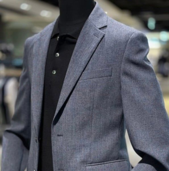 Blazer Kẻ Xước Unlined LLS26503