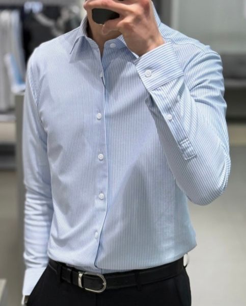 Sơmi kẻ nhỏ oxford LLS31582