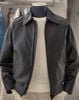 Collared Trucker Vegan Leather BZF5LJ1101