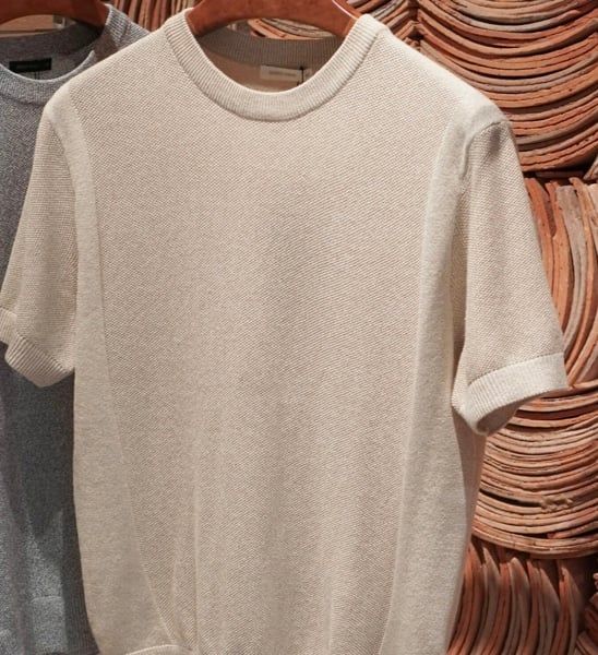 Áo thun dệt kim pha màu Z2WR21A (2 màu)