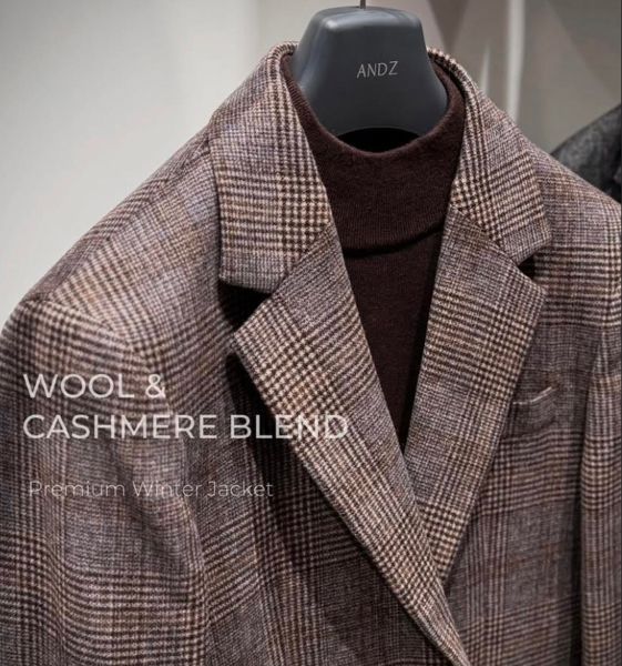 Blazer Wool & Cashmere Glen-check AAE4KG1103