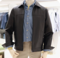 Áo Vegan Leather NEF4JJ1603