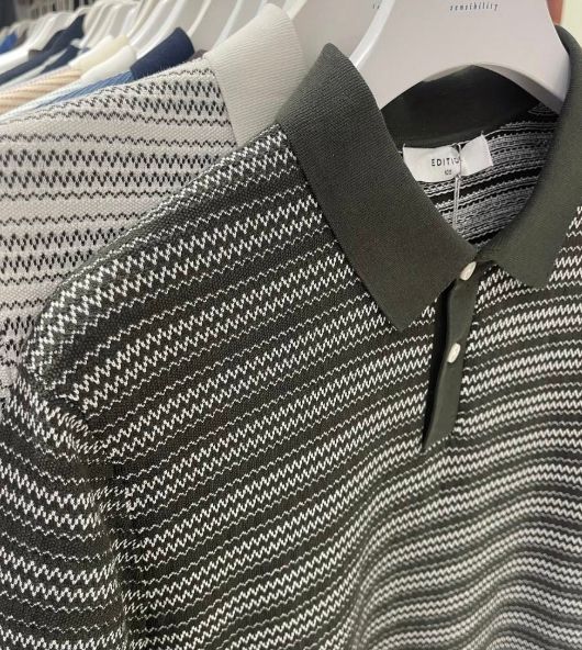 Polo dệt hoạ tiết NEG2ET1624 (2 màu)