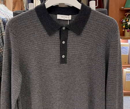 Polo Len 2Tone Cashmere NEF4ET1626 (3 màu)