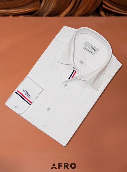 Sơmi St.Dupont Nẹp Grosgrain (3 màu) - 11634 - White