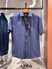 Sơmi Linen St.Dupont Cộc Tay Grosgrain (3 màu) - 11610 - Dark Navy