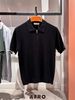Polo kéo khoá 59% rayon (3 màu) - 11417 - Black