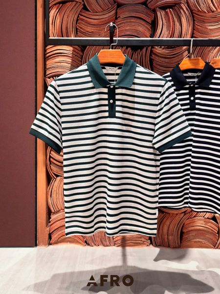 Polo Kẻ 55% cotton (3 màu) - 11539 - S.Green