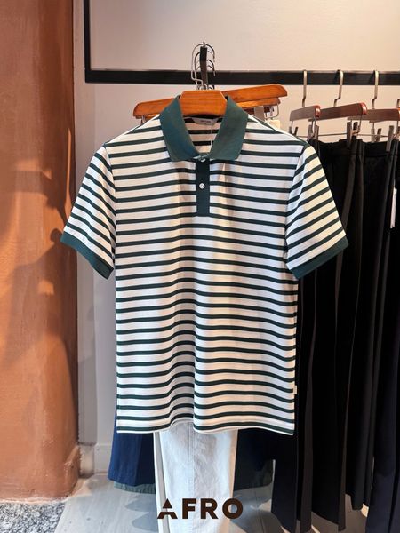 Polo Kẻ 55% cotton (3 màu) - 11539 - S.Green