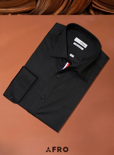 Sơmi St.Dupont pha sọc nẹp áo (3 màu) - 10917 - Black