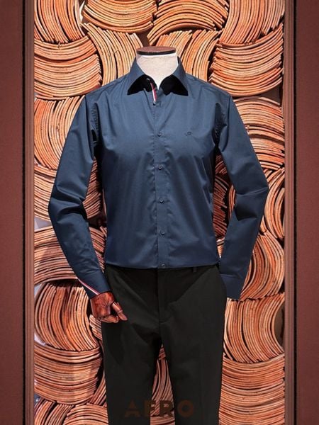 Sơmi St.Dupont Nẹp Grosgrain (3 màu) - 11640 - Navy