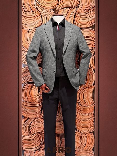 Blazer Shade Check Print (2 màu) - 11676 - Gray