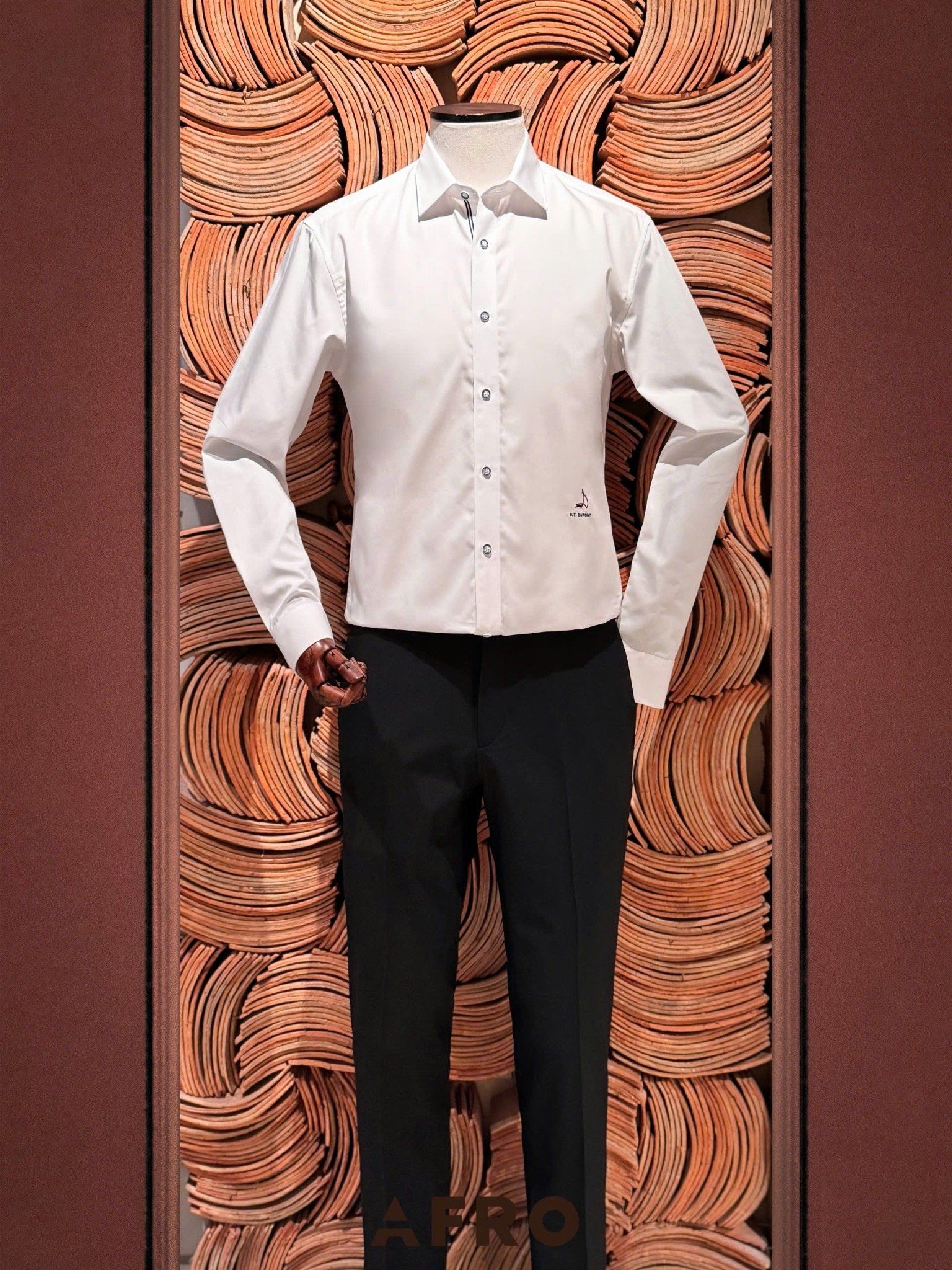 Sơmi Trắng Grossgrain St.Dupont - 11836