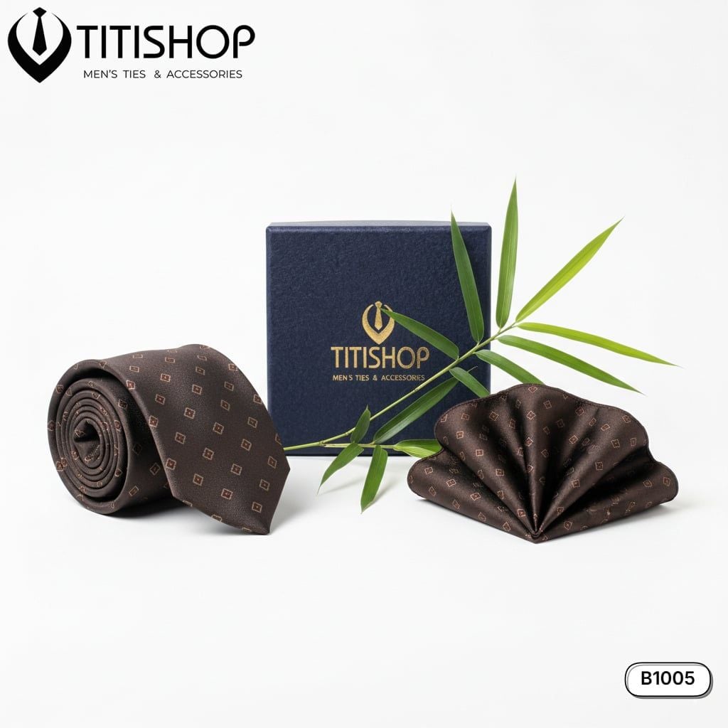 Sét Bộ Cavat & Khăn Cài 1005 TITISHOP