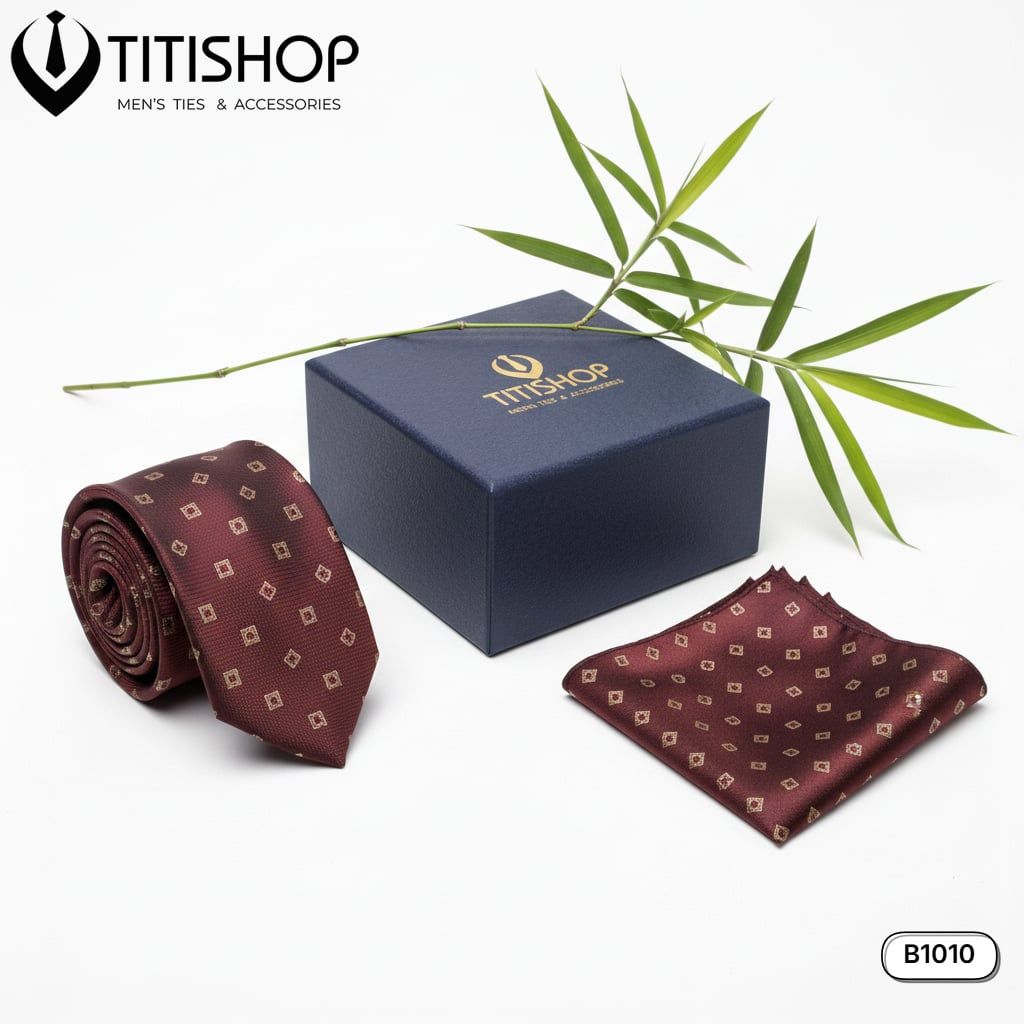 Sét Bộ Cavat & Khăn Cài 1010 TITISHOP