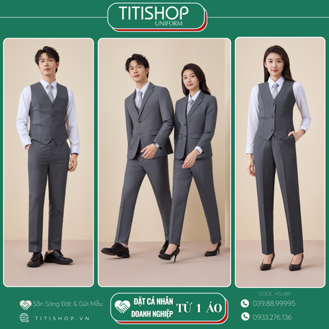 Đồng Phục Veston TITISHOP May Sẵn