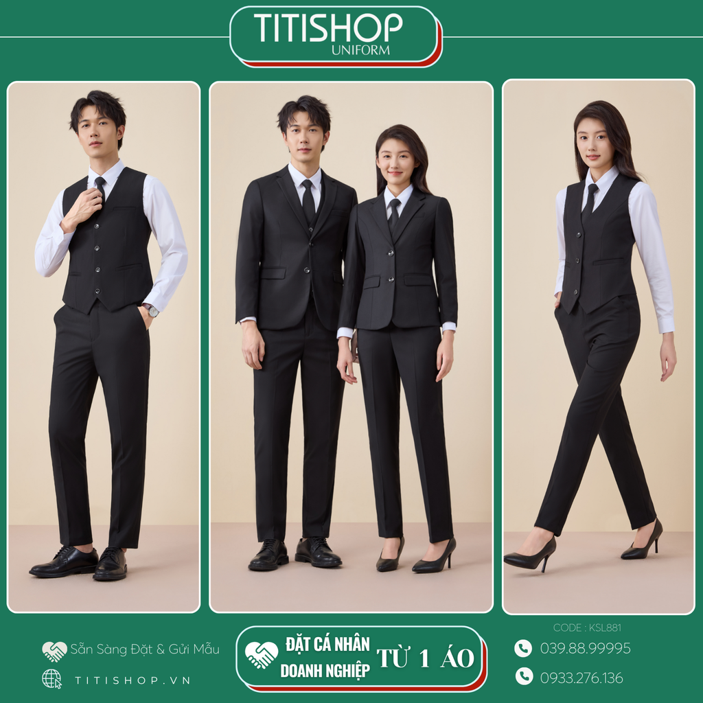 Đồng Phục Veston TITISHOP May Sẵn