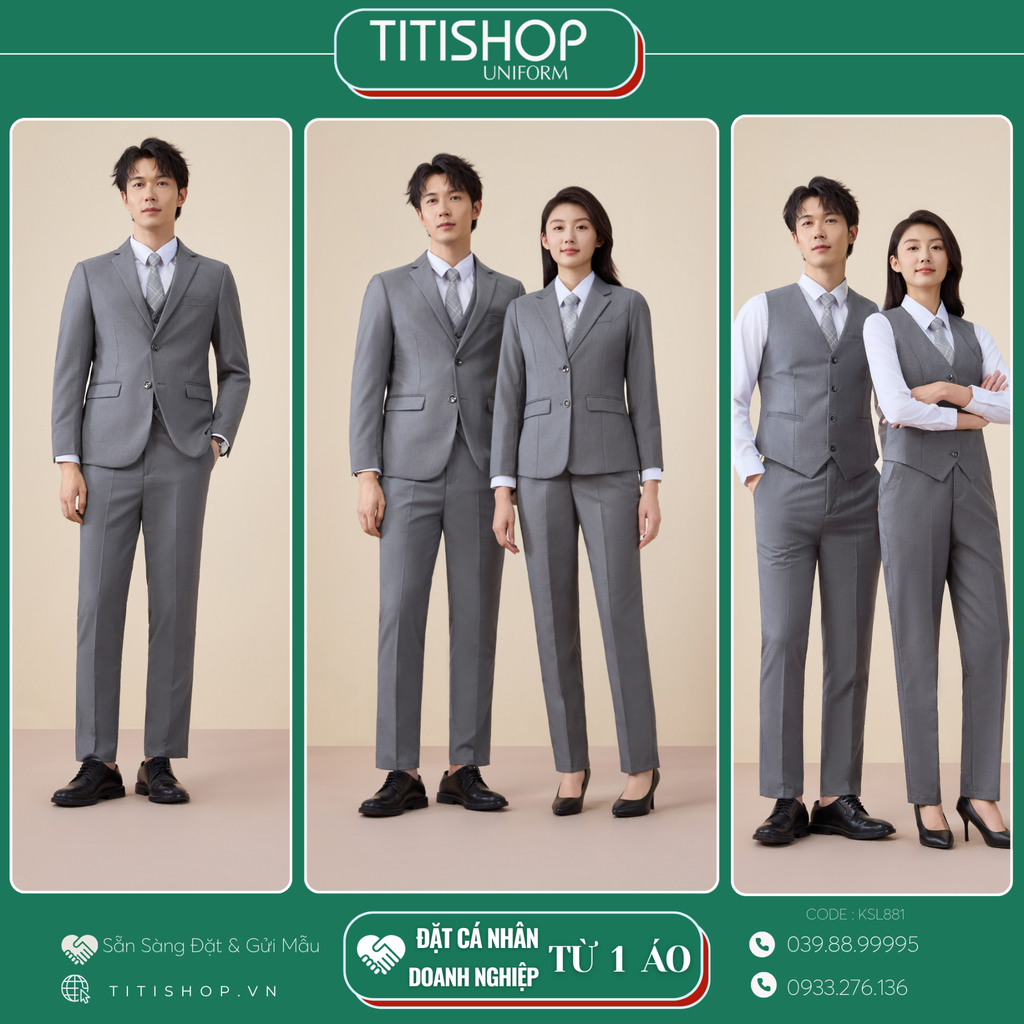 Đồng Phục Veston TITISHOP May Sẵn