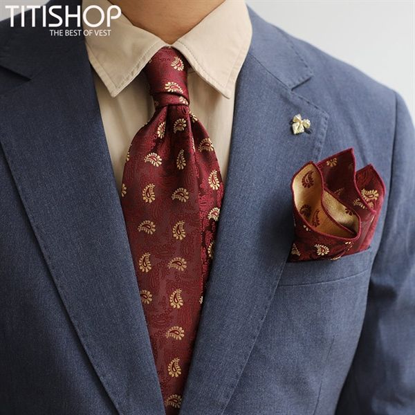 Sét Bộ Cavat & Khăn Cài 1096M1 TITISHOP