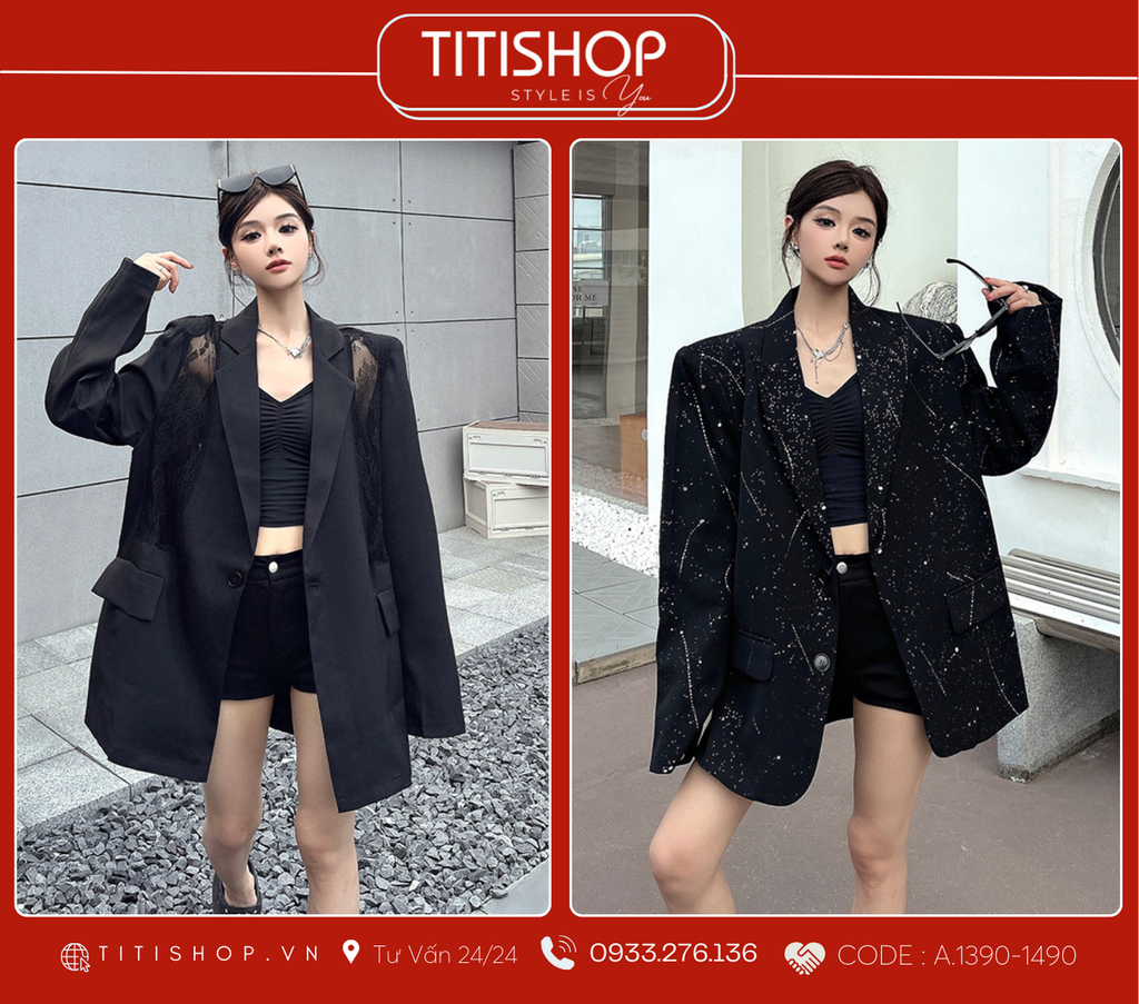 Áo Blazer Dáng Rộng TITISHOP  (S-XL)